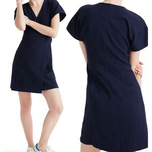 Madewell Cross-Front Flutter-Sleeve Mini Dress NWT